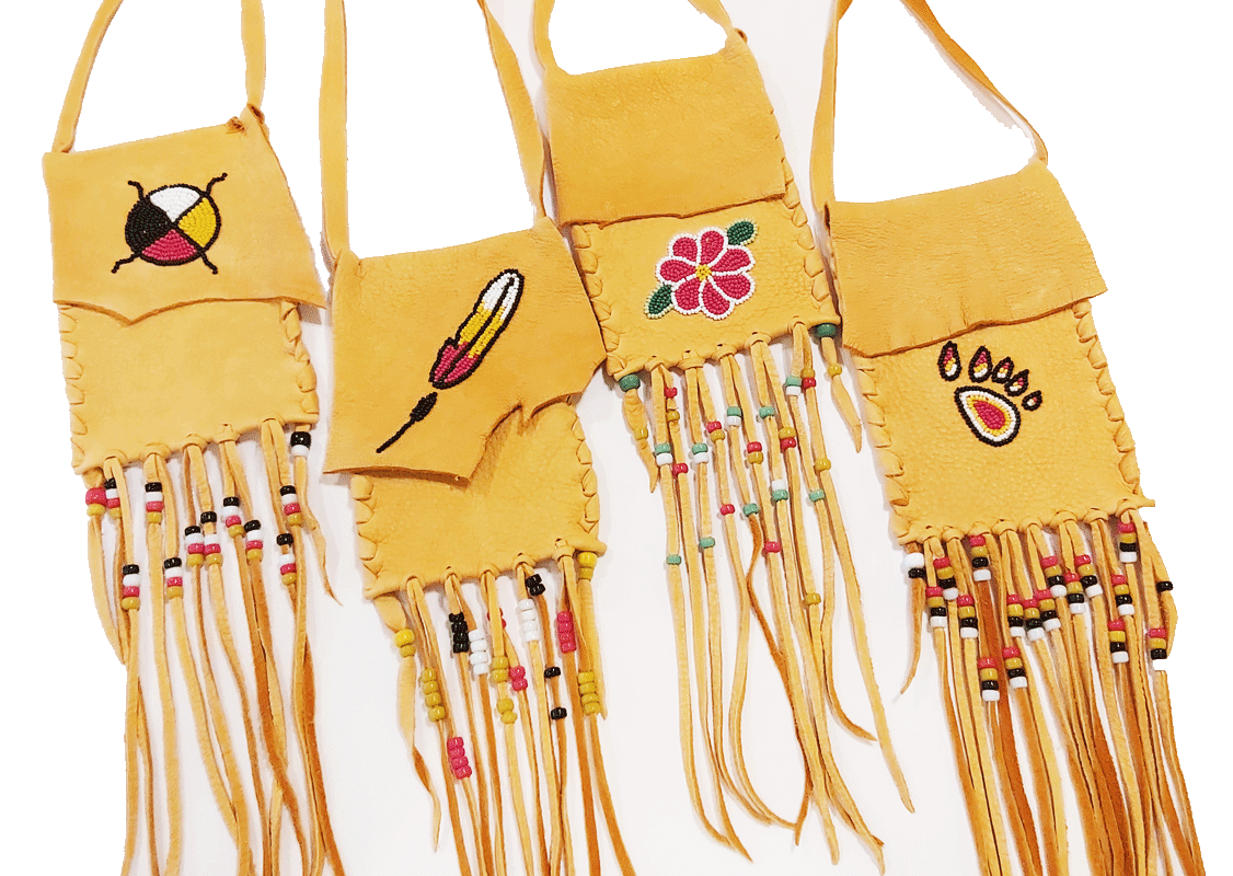 Beaded Leather Bag image 3