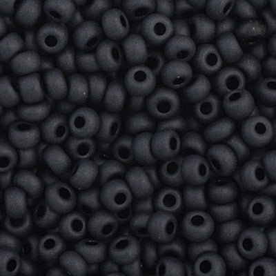 Czech Seed Beads - Matte Black image