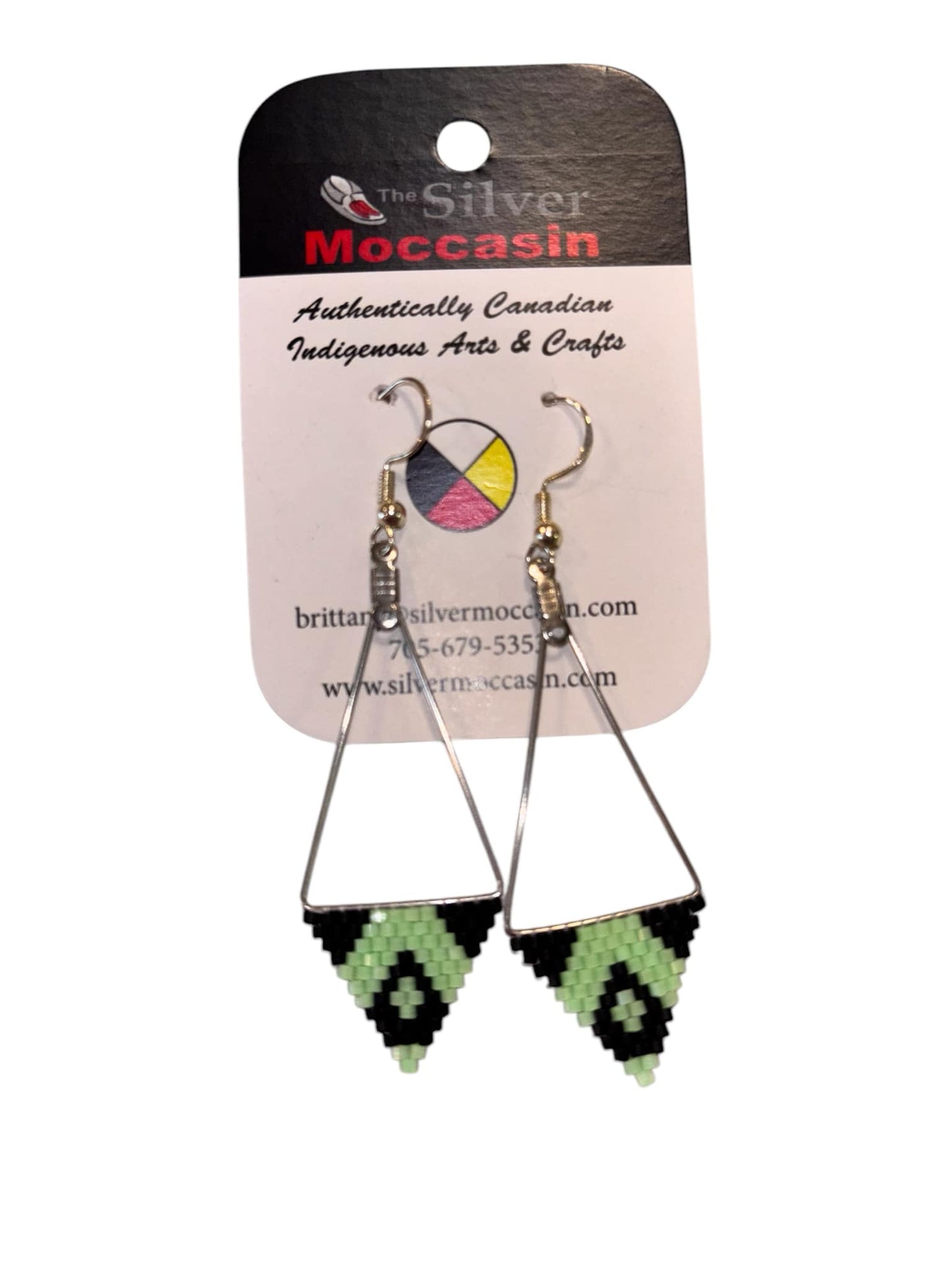 Brick Stitch Beaded Earrings image 4
