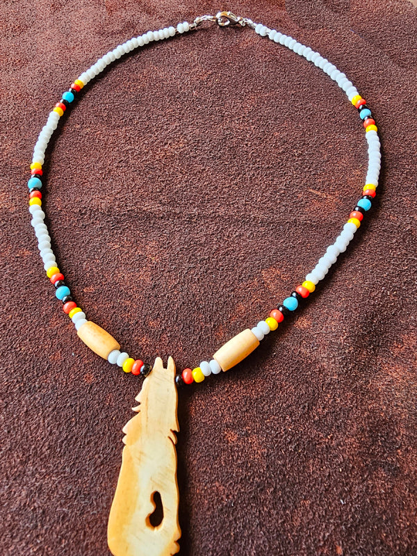Bone Wolf Pendant image 2