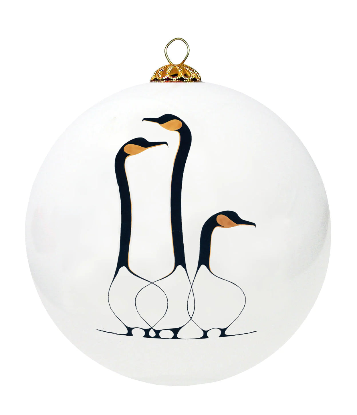 Hand Painted Glass Ornament - Friends-Chee Chee image