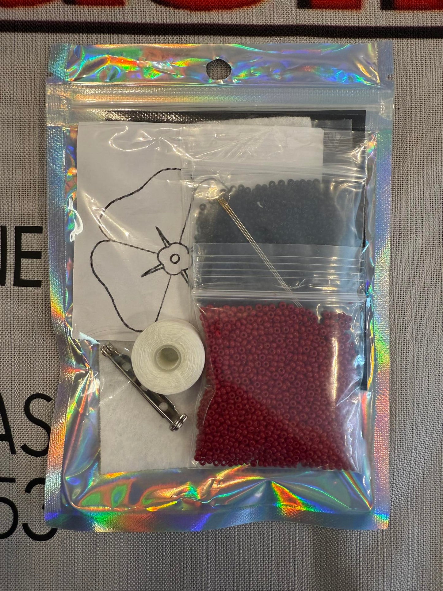Beading Kits - Poppy kit image