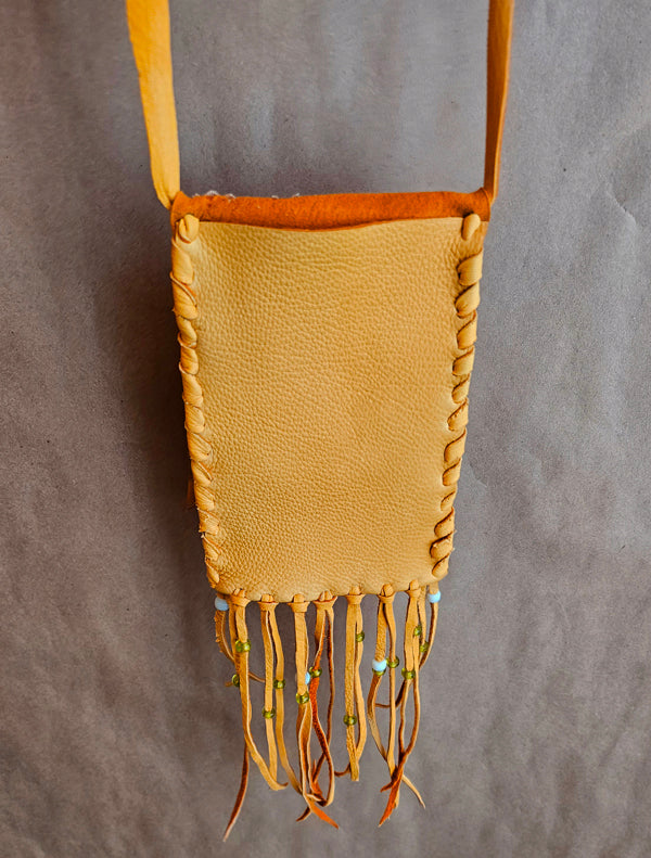 Beaded Leather Bag image 9