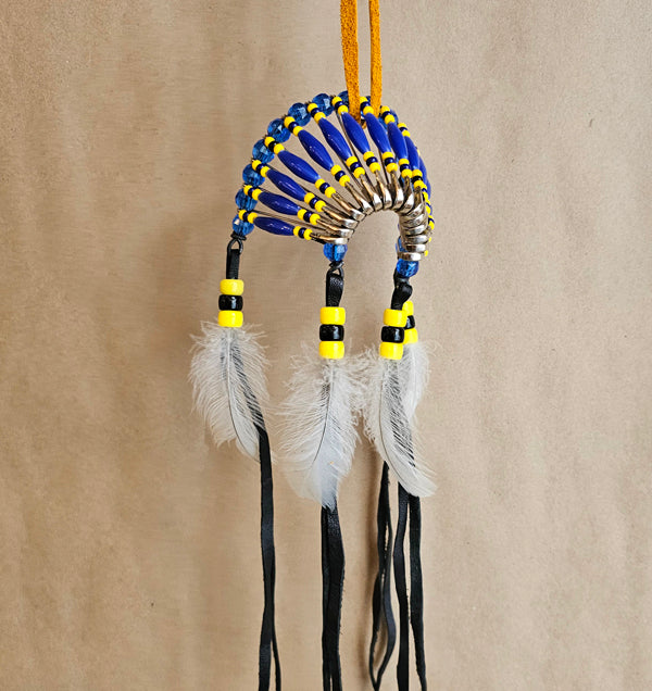 Headdress Mirror Hanger - Blue image