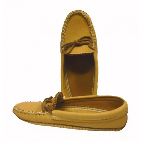 Leather Lined Moosehide Moccasins - 12 image