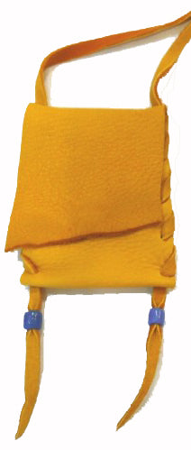 Leather Medicine Bag - 2" image