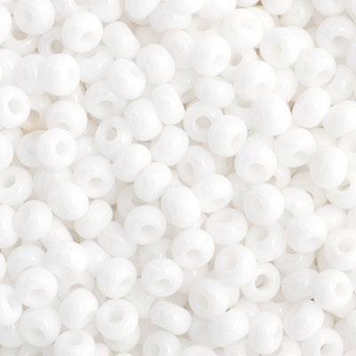 Czech Seed Beads - Opaque White image