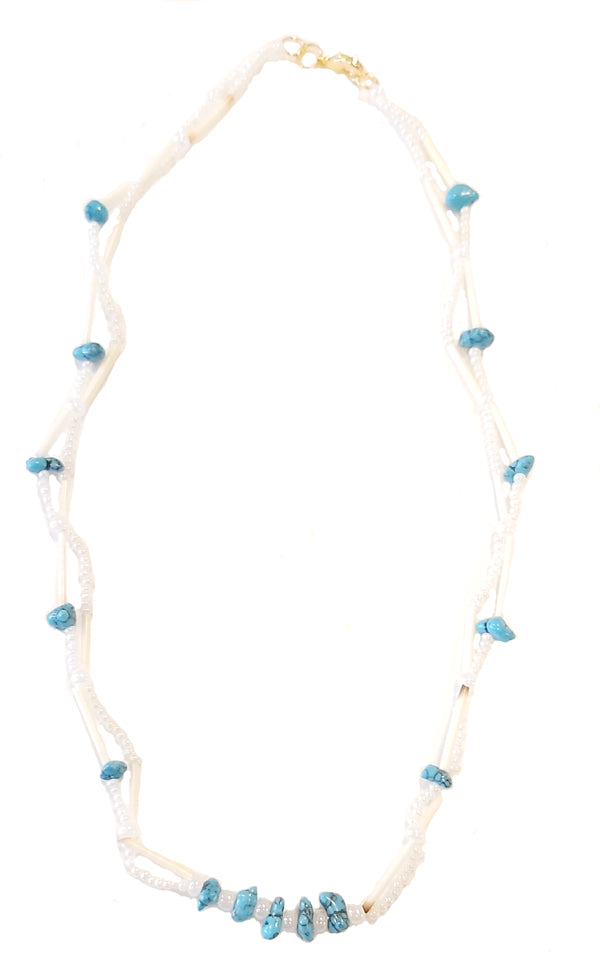 Turquoise Quill Necklace image 1