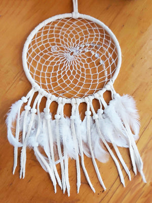 White Dream Catcher - 6" image