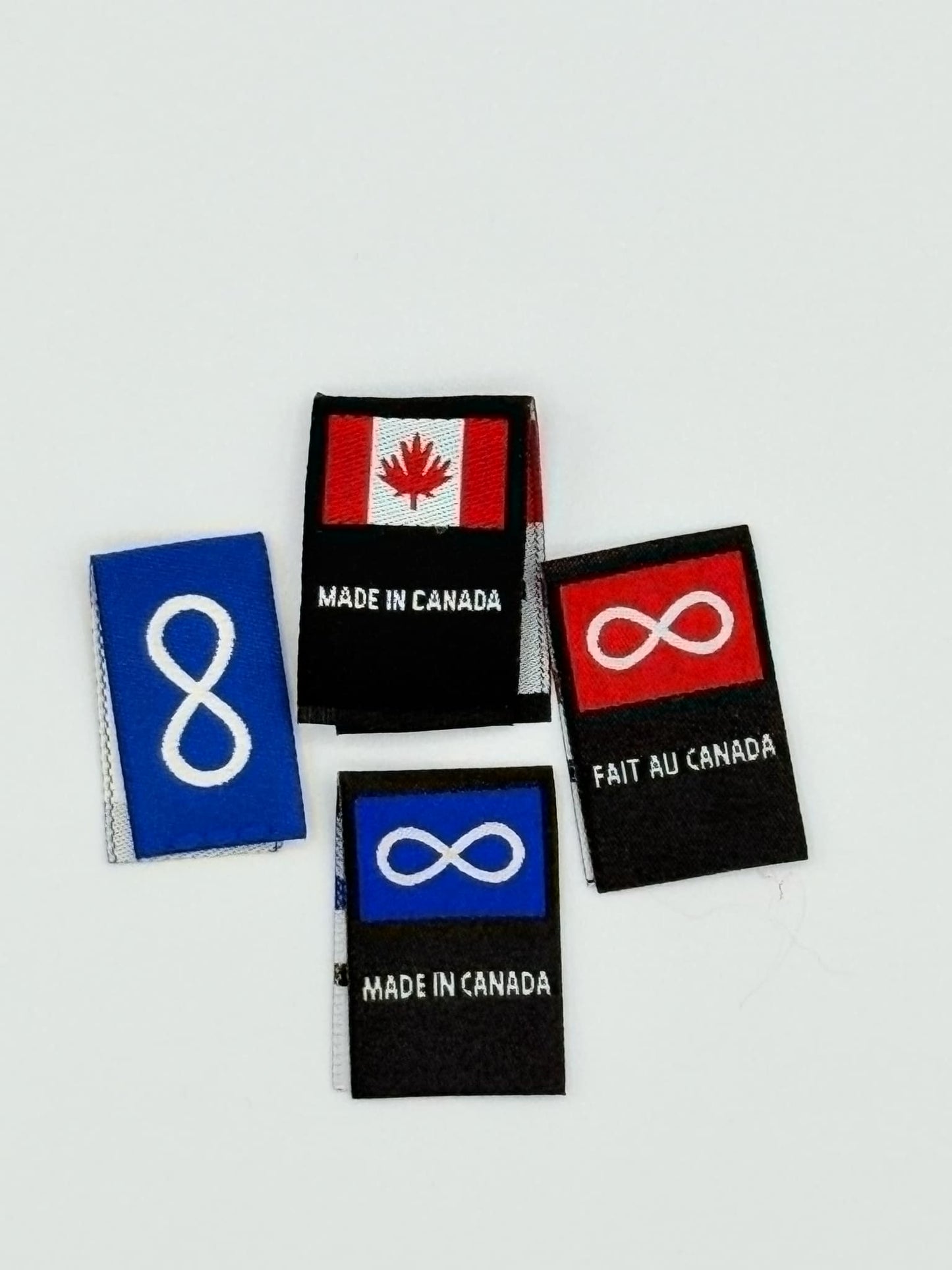 Sew-in Labels - Red Infinity "Made in Canada" image