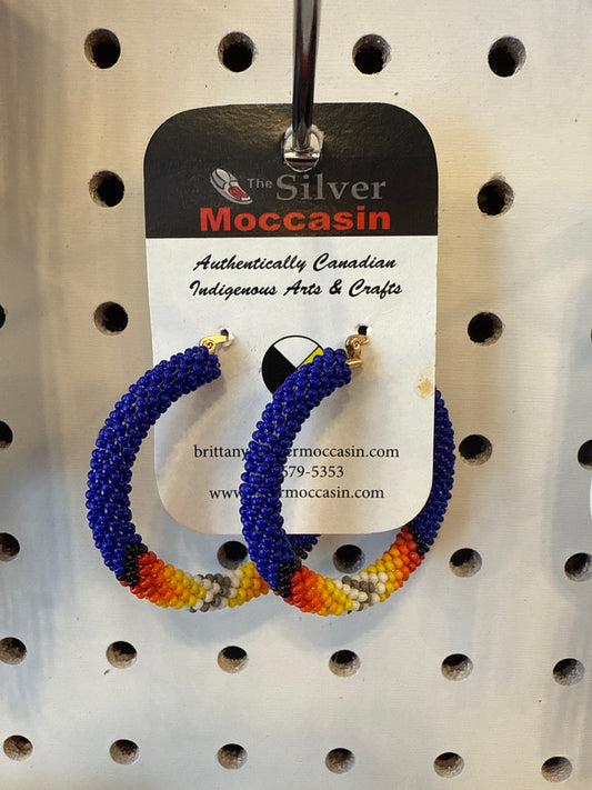 Beaded Hoops