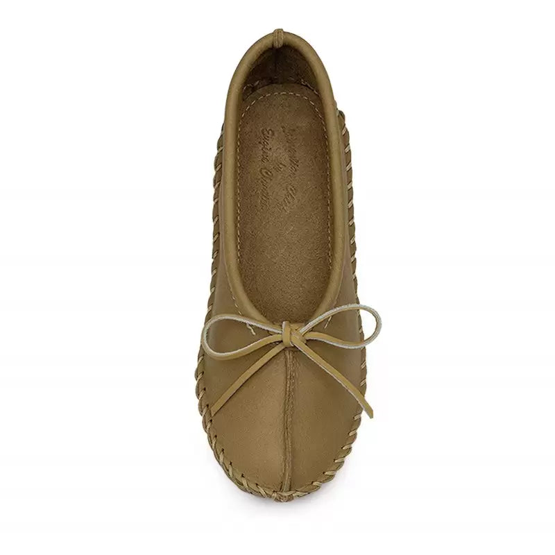 Ballerina Slippers - 9, Cork - Moosehide Leather image