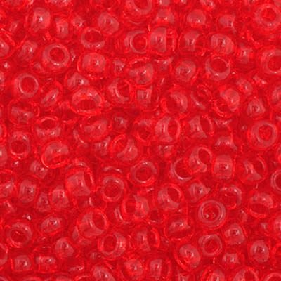 Czech Seed Beads - Transparent Light Red image