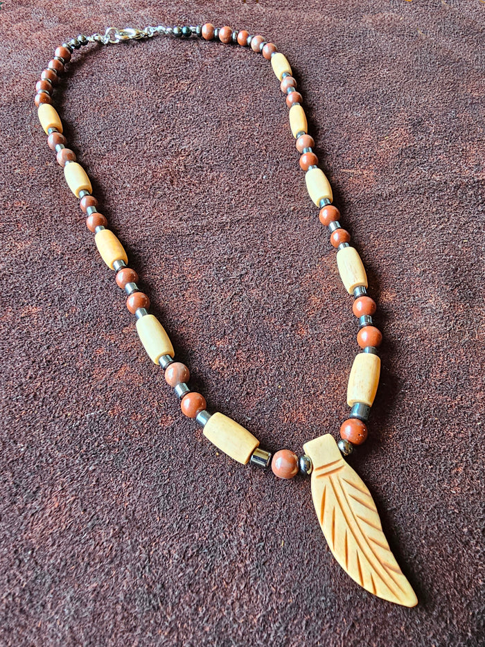 Bone Leaf Pendant - LG-NLB-56 image