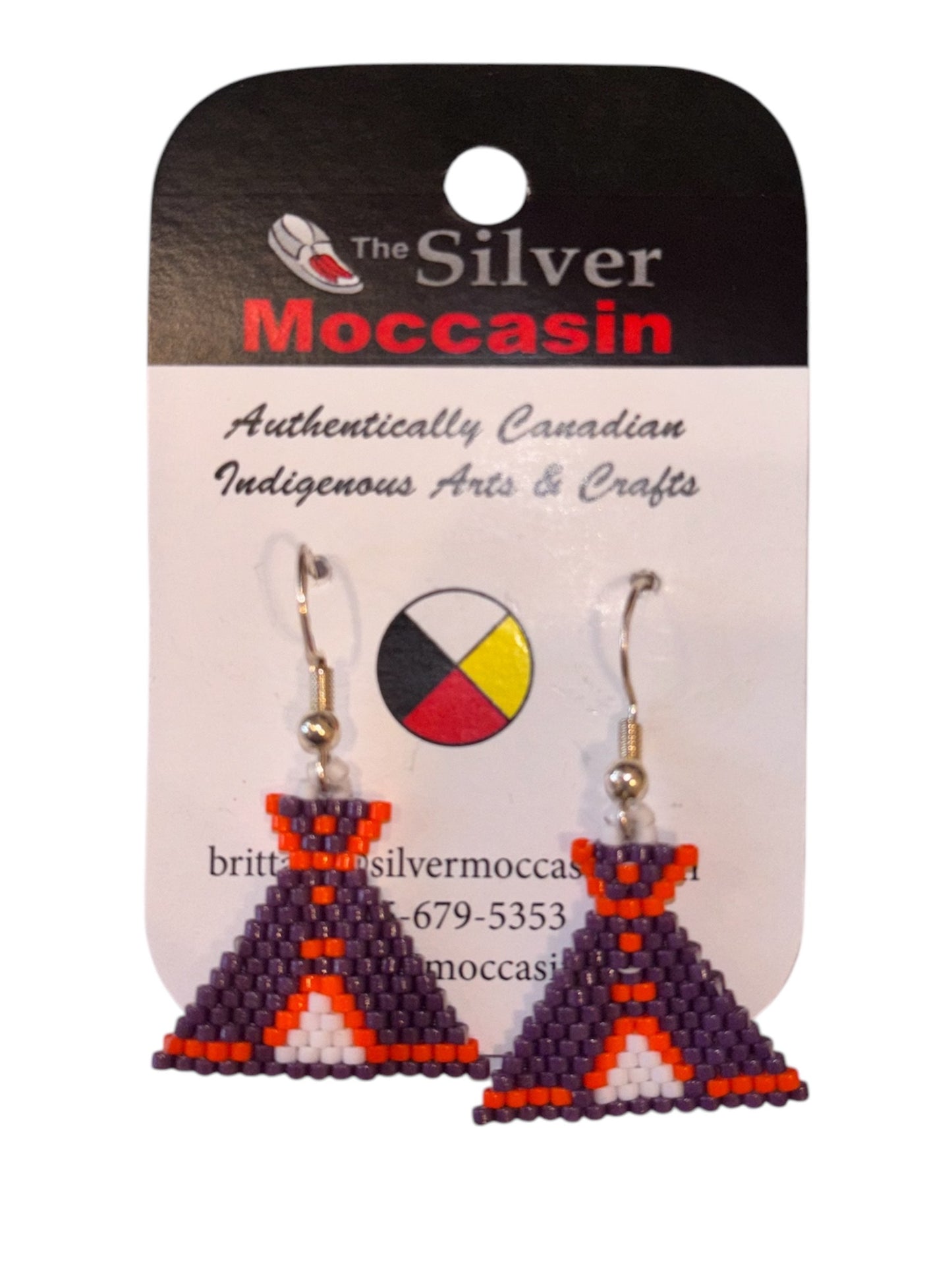 Brick Stitch Beaded Earrings image 9