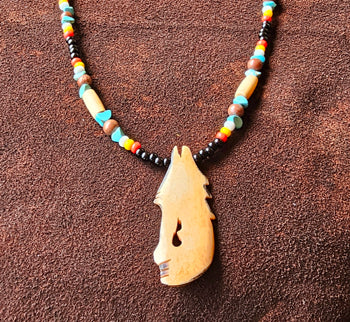 Bone Wolf Pendant image 4