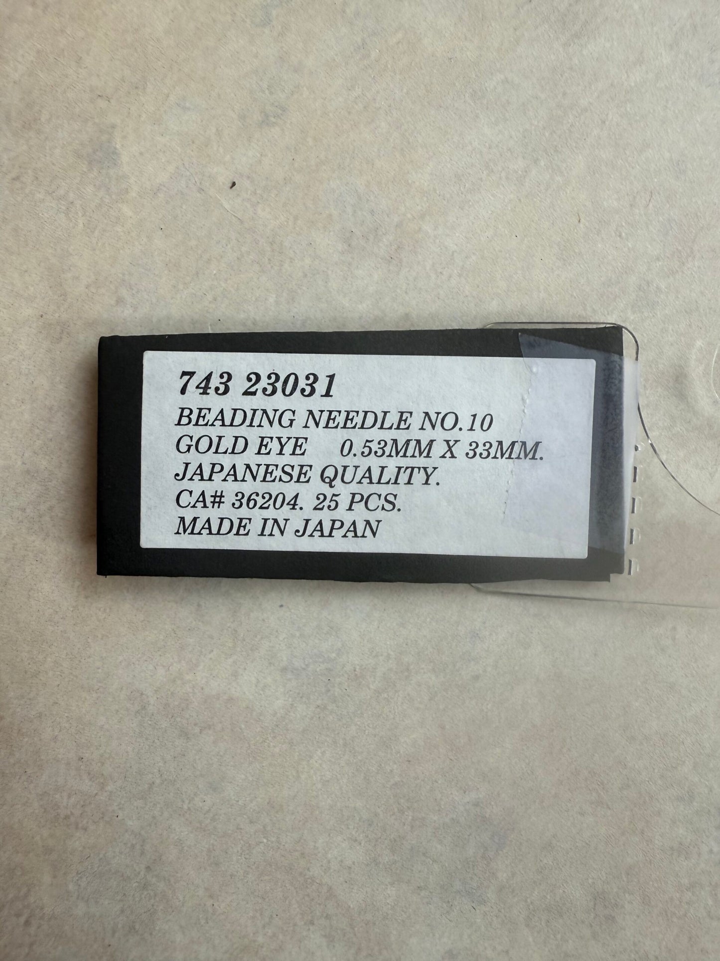 Leather Beading Needles - Japanese Quality size 10 image