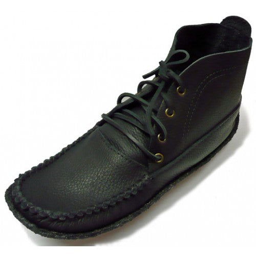 Men's Boot Style Moccasins - 8, Black image