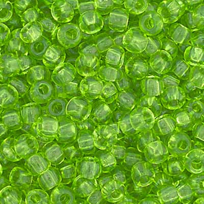 Czech Seed Beads - Transparent Green image