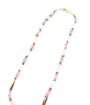 Pink and Blue Quill Set - Necklace image