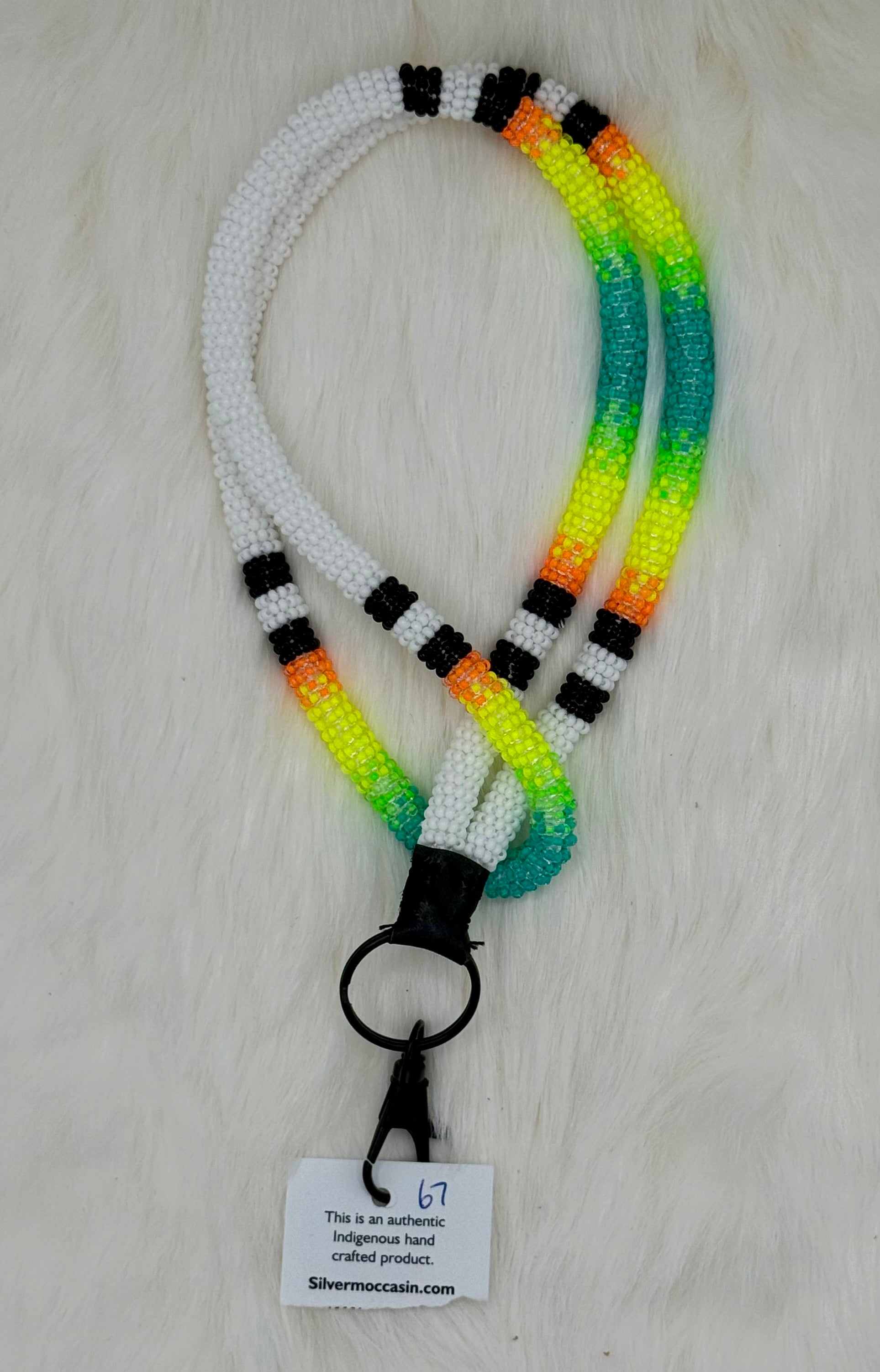 Wrapped Beaded Lanyard Full Length