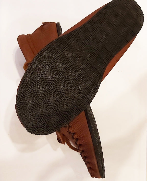 Ladies Buffalo Hide Moccasins image 2