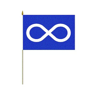 Small Blue Metis Flag - 6" image