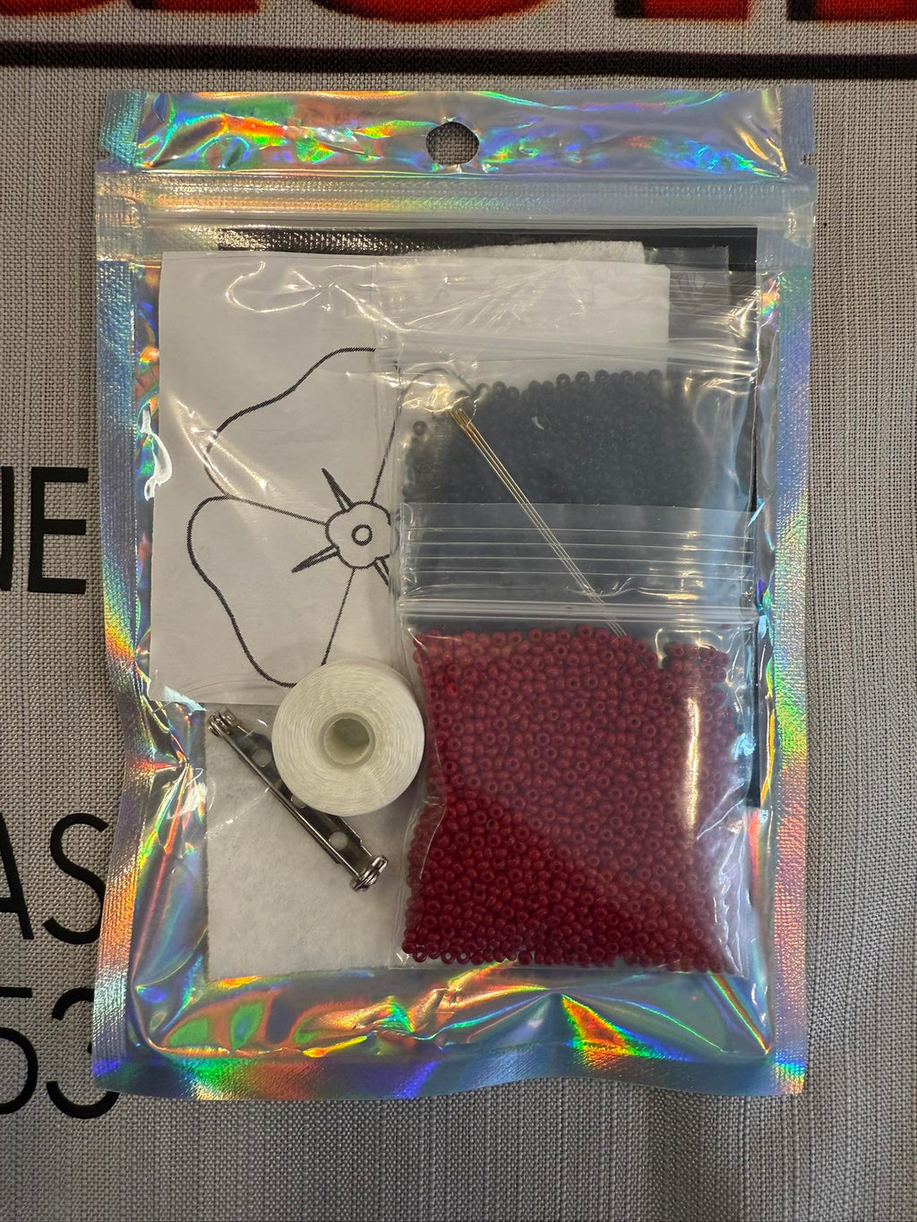 Beading Kits - Poppy kit image