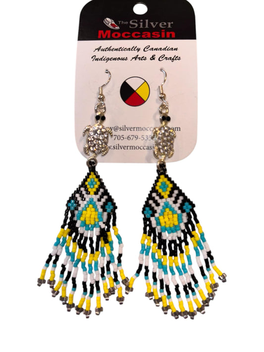Beaded Fringe Earrings image 2