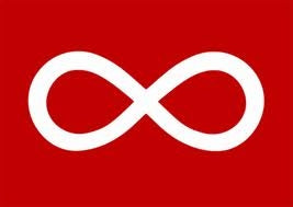 Large Metis Flag - Red image