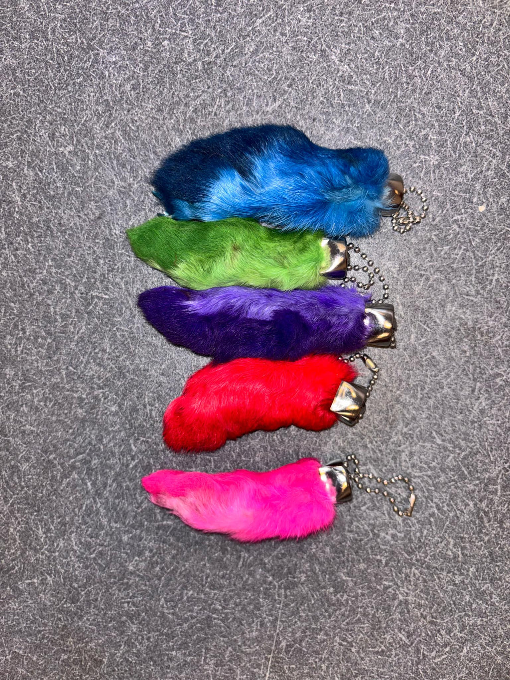 Lucky Rabbit's Foot Key chain - Blue image