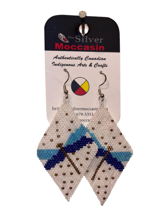 Brick Stitch Beaded Earrings image 0