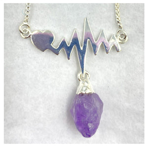 Heartbeat Necklace - Amethyst image