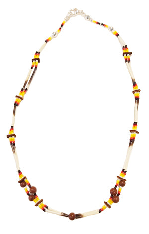 Multi-Coloured Quill Necklace image 0