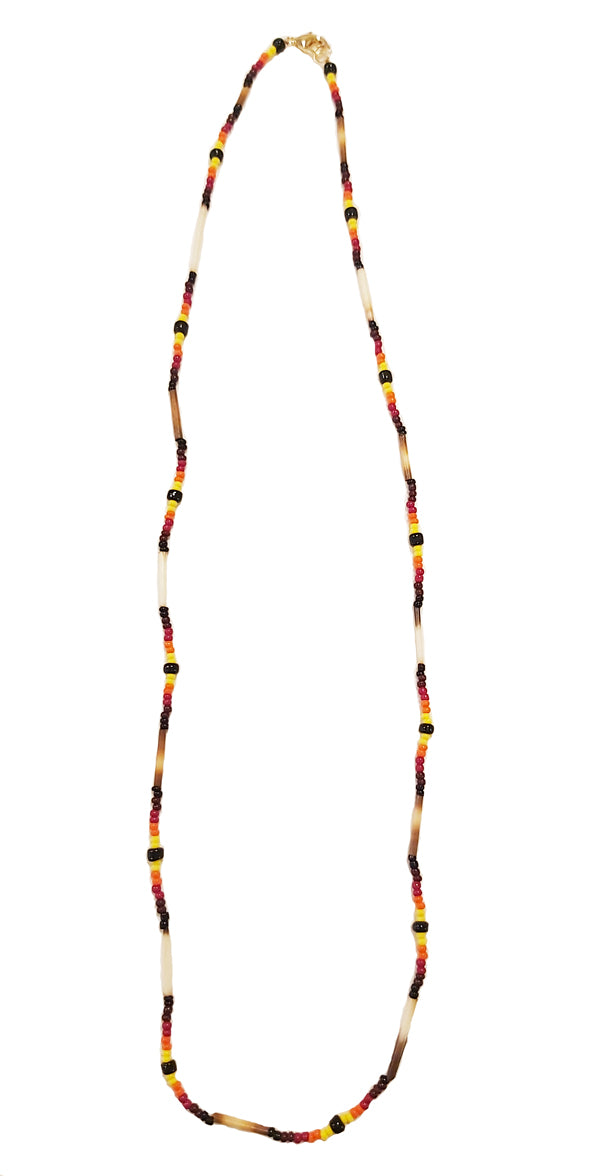 Multi-Coloured Quill Necklace image 1