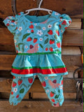 Strawberry Ribbon Peplum Set – Size 4
