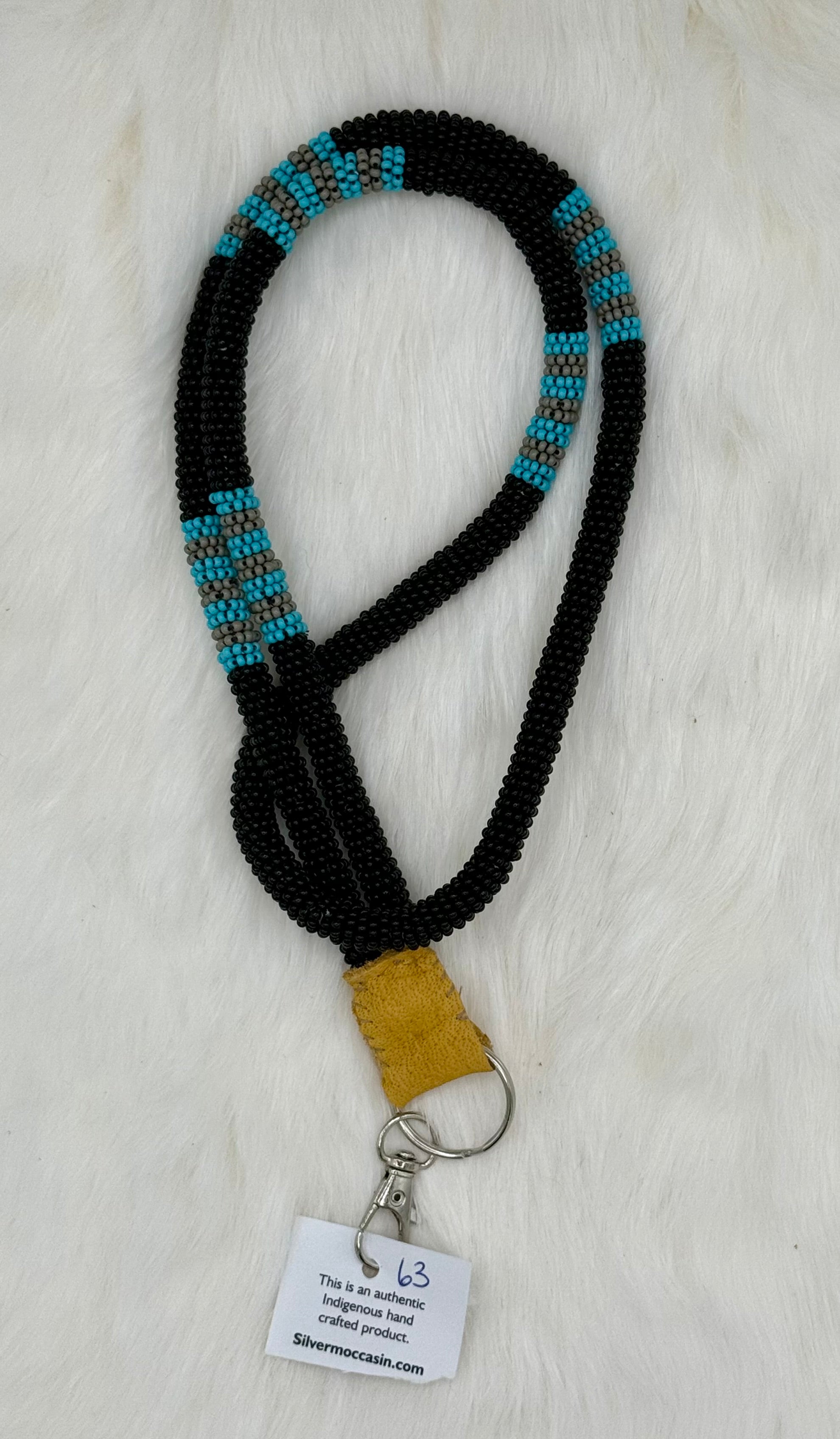Wrapped Beaded Lanyard Full Length