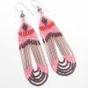 Pink DropsBeaded Earrings