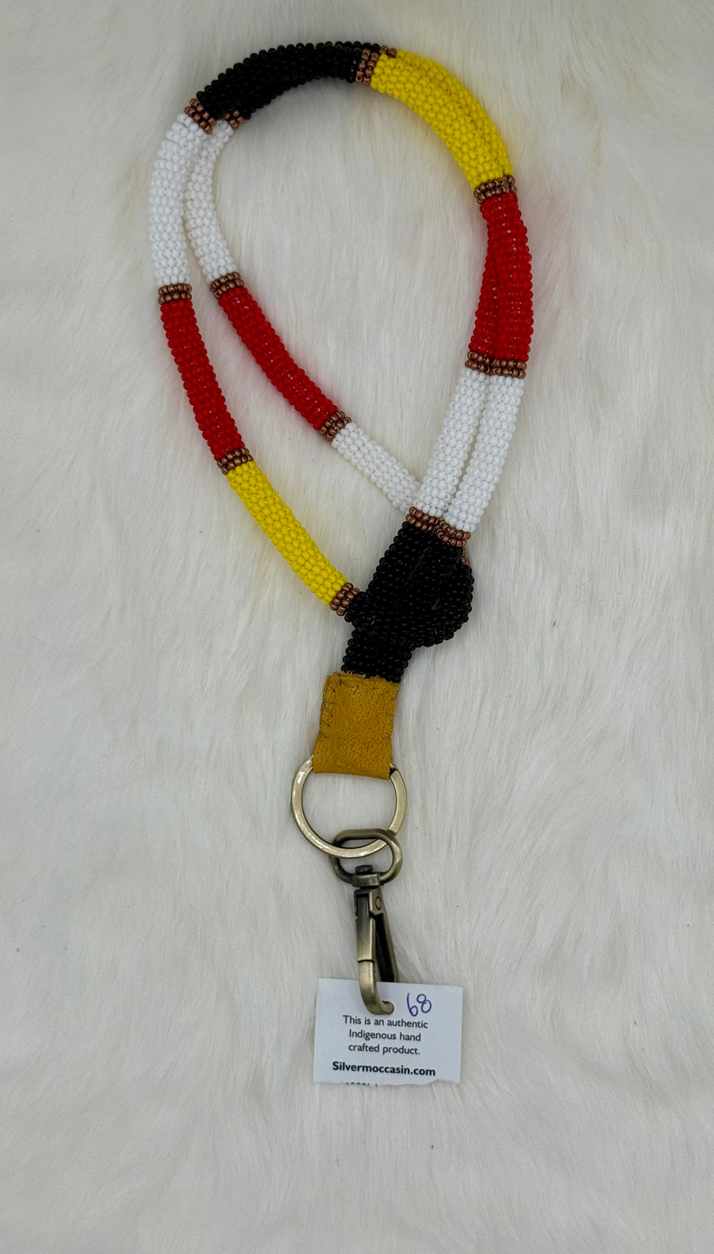 Wrapped Beaded Lanyard Full Length