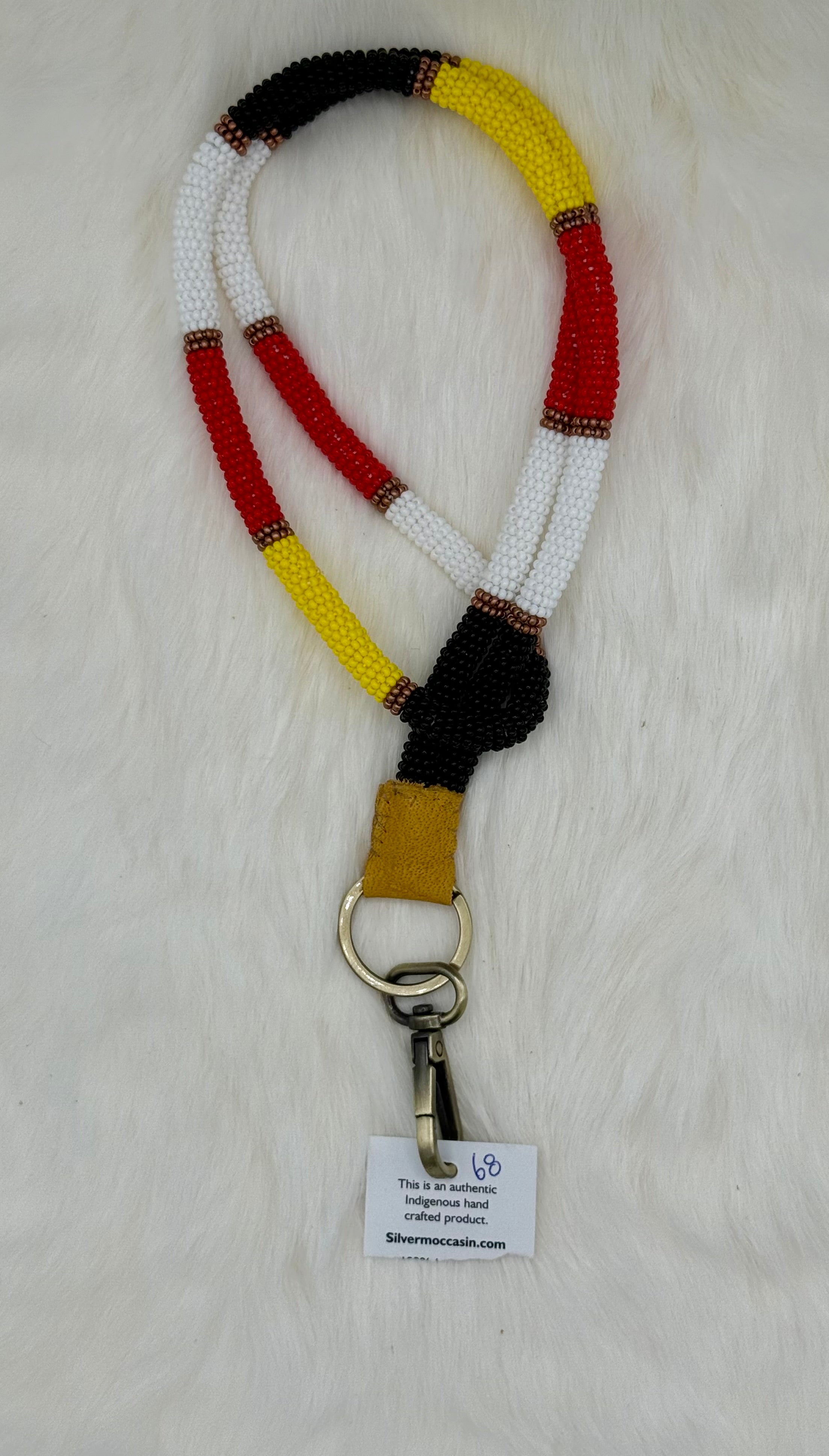 Wrapped Beaded Lanyard Full Length