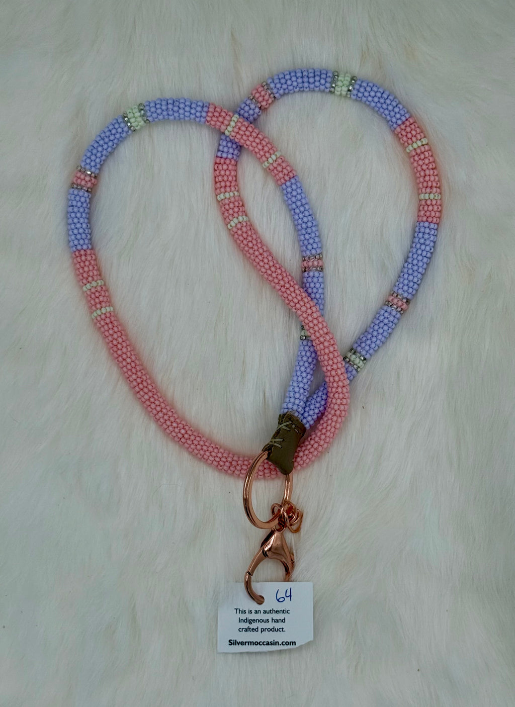 Wrapped Beaded Lanyard Full Length