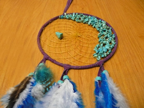 Fancy Stone Dream Catchers - Turquoise image