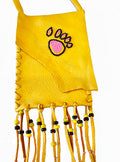 Beaded Leather Bag - Bear Paw image