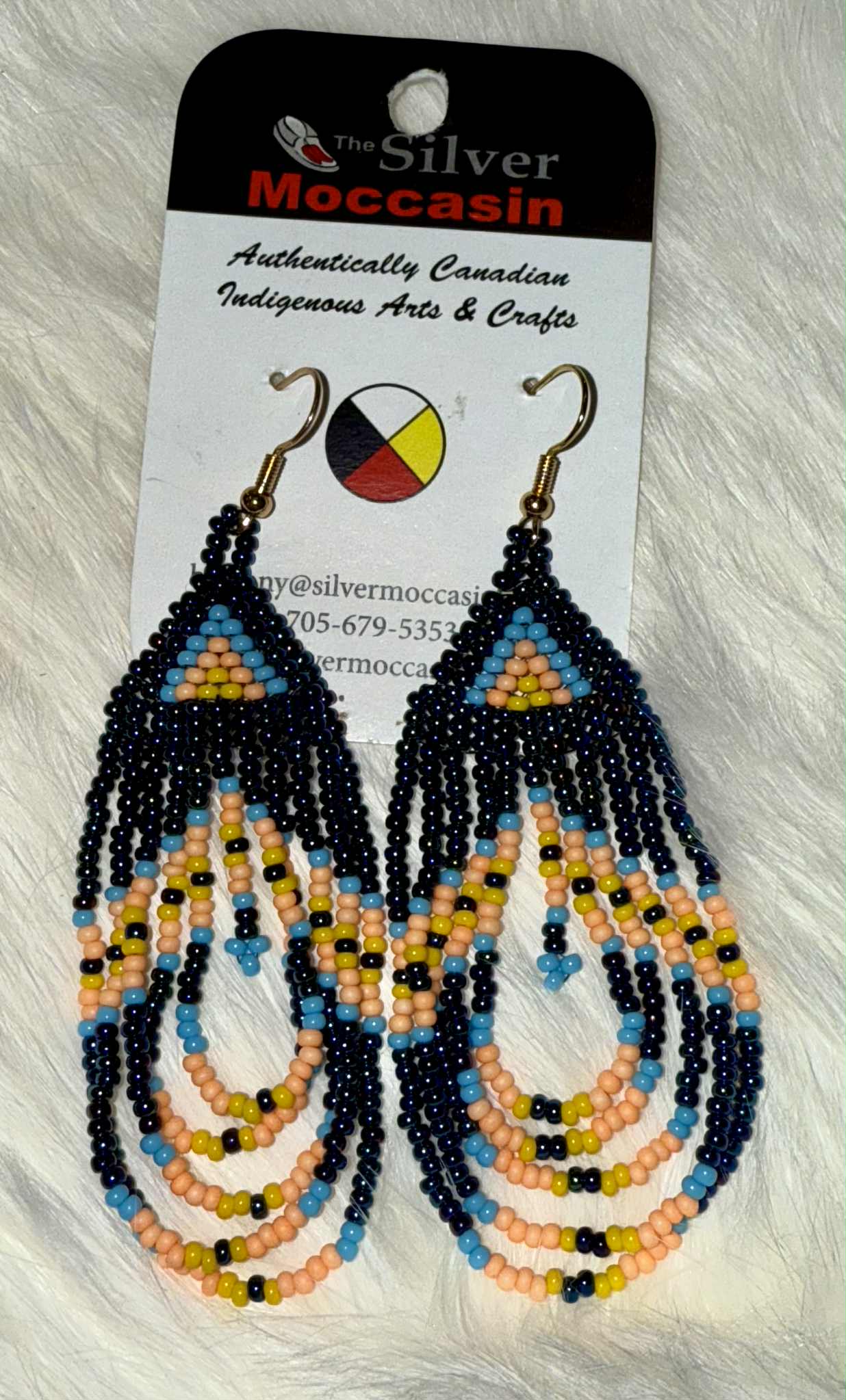 Beaded Fringe Earrings