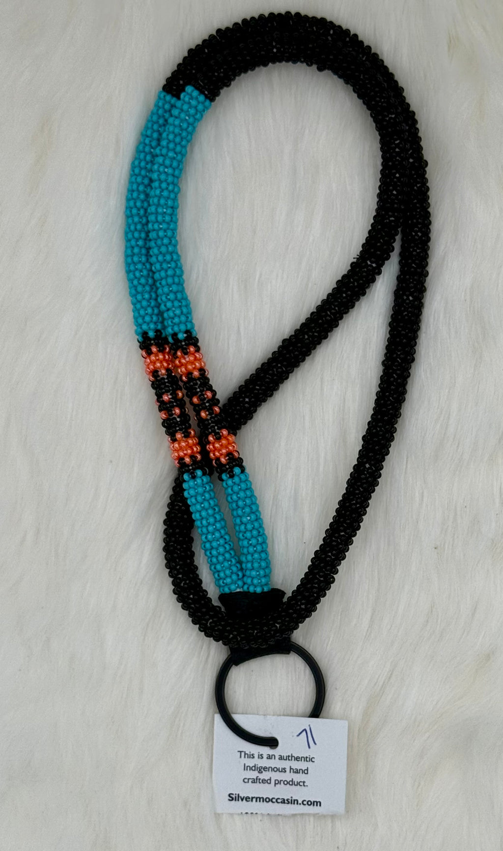 Wrapped Beaded Lanyard Full Length