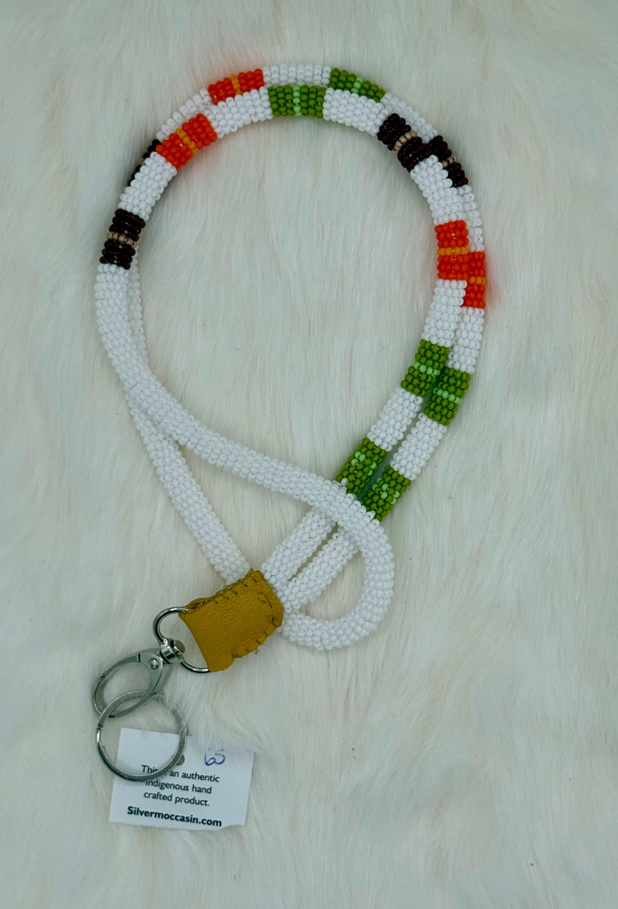 Wrapped Beaded Lanyard Full Length
