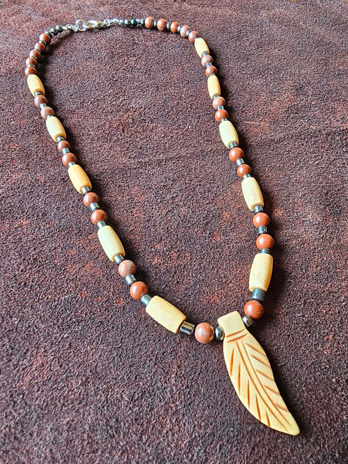 Bone Leaf Pendant image 1