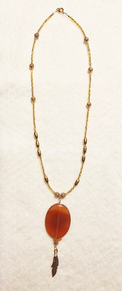 Brown Pendant Necklace image 1