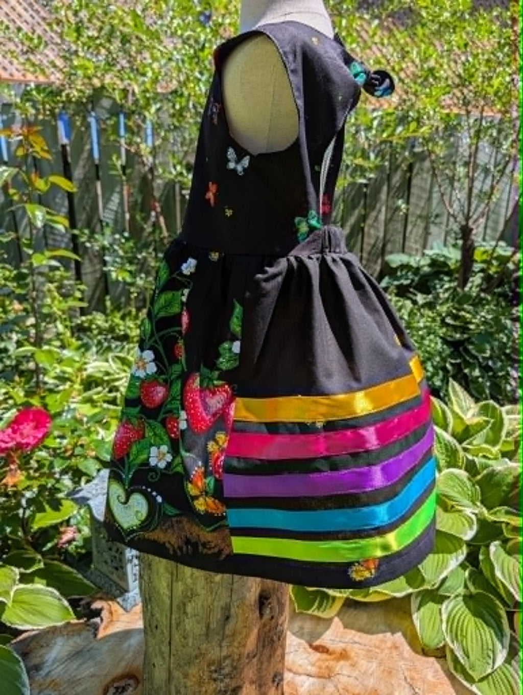 Strawberry Garden Twirl Dress size 6x