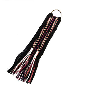 Pink & Black Keychain image 0